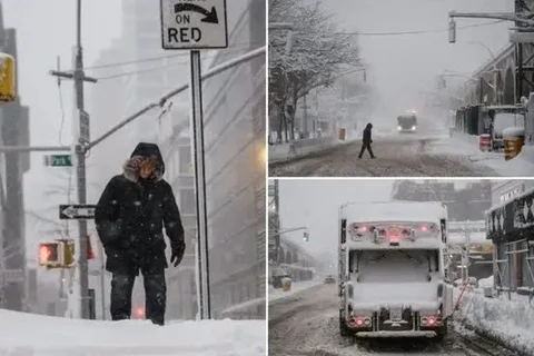 Bão tuyết lịch sử khiến New York tê liệt: Hơn 13 inch tuyết, tình trạng khẩn cấp toàn vùng